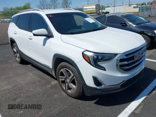 2019 GMC Terrain SLT with VIN 3GKALPEV9KL201320, listed as a IAAI auction lot 41912476 with 138,931 mi miles. Bid and sale history available at carsss.com. Image 1.