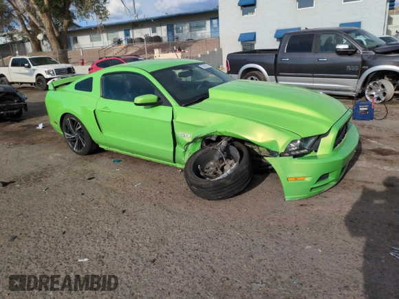 2013 Ford Mustang GT with VIN 1ZVBP8CF7D5264275, listed as a Copart auction lot 59136705 with 110,088 mi miles and Salvage title. Bid and sale history available at DreamBid. Image 4.