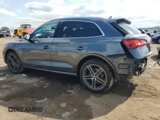 2019 Audi SQ5 Premium Plus with VIN WA1B4AFYXK2027241, listed as a Copart auction lot 72826554 with 70,140 mi miles and Salvage Title. Bid and sale history available at DreamBid. Image 2.