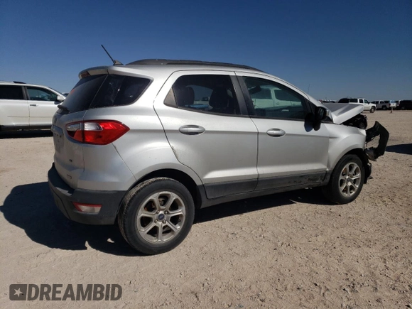 2019 Ford EcoSport SE z VIN MAJ3S2GE8KC303068, wystawiony jako Copart lot #47248645 z przebiegiem 94 481 mil mil oraz Szkody całkowita. Historia ofert i sprzedaży dostępna na DreamBid. Obrazek 3.