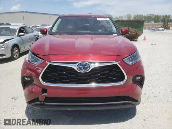 2022 Toyota Highlander Hybrid Limited with VIN 5TDXBRCH4NS542480, listed as a Copart auction lot 57946125 with 49,004 mi miles and Salvage title. Bid and sale history available at DreamBid. Image 5.