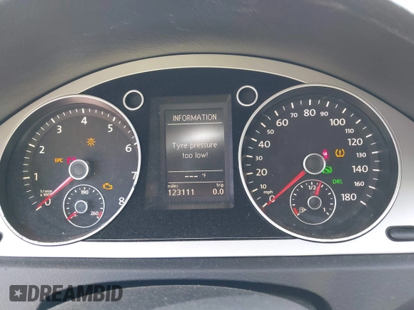 2011 Volkswagen CC Sport with VIN WVWMP7AN3BE720351, listed as a IAAI auction lot 42246532 with 123,111 mi miles and . Bid and sale history available at DreamBid. Image 7.