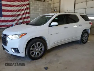 2020 Chevrolet Traverse Premier with VIN 1GNEVKKW9LJ138999, listed as a Copart auction lot 46664665 with 67,329 mi miles and Salvage Title. Bid and sale history available at carsss.com. Image 1.