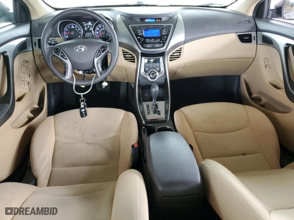 2013 Hyundai Elantra GLS PZEV with VIN 5NPDH4AE2DH290987, listed as a Copart auction lot 53750235 with 119,328 mi miles and Salvage Title. Bid and sale history available at carsss.com. Image 8.