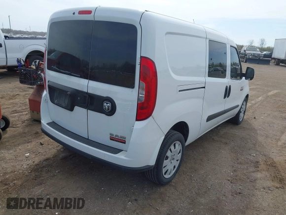 2017 Ram ProMaster City Cargo Tradesman SLT with VIN ZFBERFBBXH6D69847, listed as a IAAI auction lot 42113553 with 223,315 mi miles and . Bid and sale history available at DreamBid. Image 4.