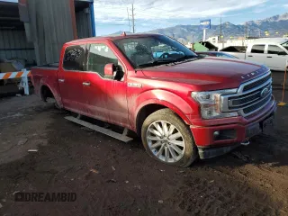 2019 Ford F-150 Limited with VIN 1FTEW1EG9KFC86317, listed as a Copart auction lot 43278505 with 0 mi miles and Salvage Title. Bid and sale history available at carsss.com. Image 4.