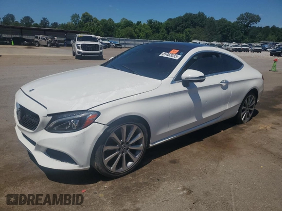 2018 Mercedes-Benz C 300 with VIN WDDWJ4JB8JF758851, listed as a Copart auction lot 55482035 with 98,945 mi miles and Clean title. Bid and sale history available at DreamBid. Image 1.