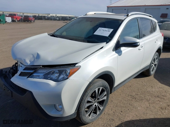2015 Toyota RAV4 Limited with VIN 2T3DFREV0FW344487, listed as a IAAI auction lot 41792630 with 89,214 mi miles. Bid and sale history available at carsss.com. Image 20.