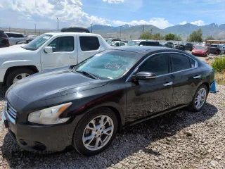 2014 Nissan Maxima SV with VIN 1N4AA5AP8EC434351, listed as a Copart auction lot 58736725 with 170,677 mi miles and Salvage title. Bid and sale history available at DreamBid. Image 1.