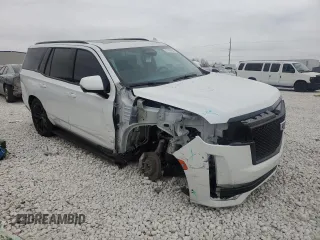2023 Cadillac Escalade RWD Sport Platinum with VIN 1GYS3GKLXPR495615, listed as a Copart auction lot 87483964 with 14,214 mi miles and Salvage title. Bid and sale history available at DreamBid. Image 4.