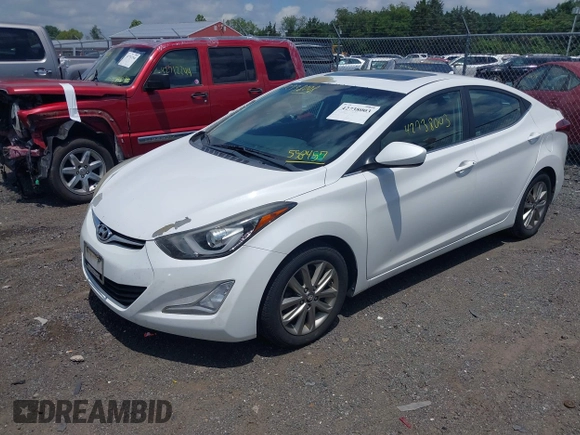 2015 Hyundai Elantra SE with VIN 5NPDH4AE6FH558457, listed as a IAAI auction lot 42738003 with 199,965 mi miles and . Bid and sale history available at DreamBid. Image 2.