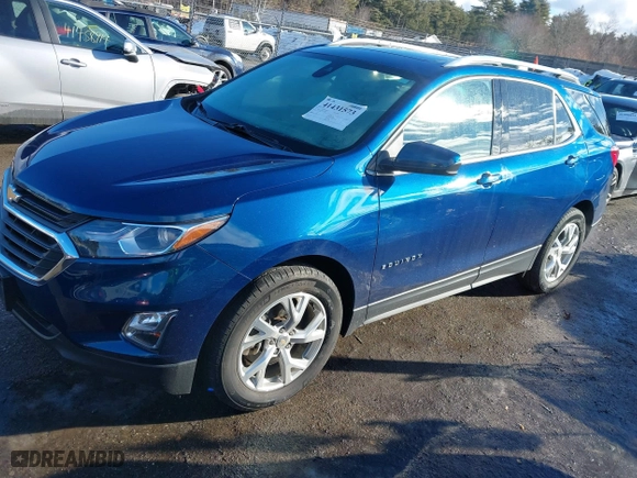 2020 Chevrolet Equinox LT with VIN 3GNAXVEX5LL219148, listed as a IAAI auction lot 41431573 with 19,143 mi miles. Bid and sale history available at carsss.com. Image 2.
