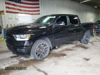 2019 Ram 1500 Rebel with VIN 1C6SRFLT0KN678784, listed as a Copart auction lot 59576355 with 71,931 mi miles and Salvage title. Bid and sale history available at DreamBid. Image 1.