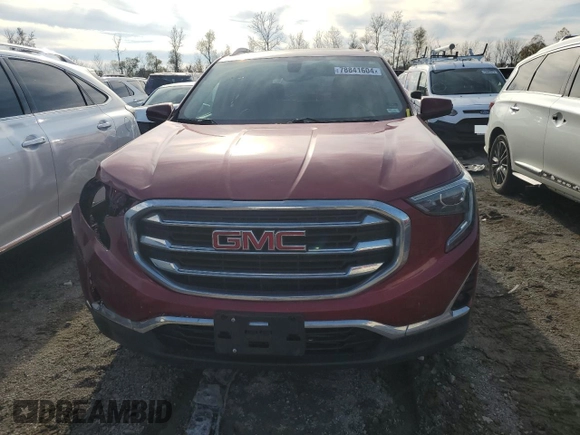2018 GMC Terrain SLT with VIN 3GKALPEV6JL257925, listed as a Copart auction lot 78841604 with 121,449 mi miles and Salvage Title. Bid and sale history available at carsss.com. Image 5.