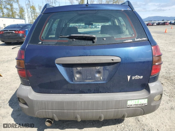 2005 Pontiac Vibe with VIN 5Y2SL63805Z476885, listed as a Copart auction lot 53097915 with 99,484 mi miles and Salvage Title. Bid and sale history available at carsss.com. Image 6.