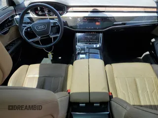 2021 Audi A8 with VIN WAU8DAF85MN018820, listed as a Copart auction lot 58638003 with 18,069 mi miles. Bid and sale history available at carsss.com. Image 8.