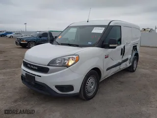 2022 Ram ProMaster City Cargo Van Tradesman with VIN ZFBHRFAB4N6Y47123, listed as a IAAI auction lot 41595466 with 51,797 mi miles. Bid and sale history available at carsss.com. Image 2.