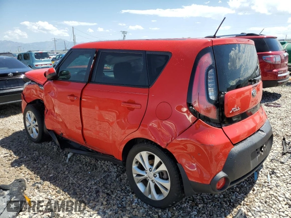 2015 Kia Soul + with VIN KNDJP3A51F7751975, listed as a Copart auction lot 63807743 with Not Provided miles and Salvage Title. Bid and sale history available at DreamBid. Image 2.