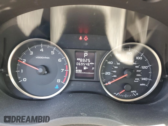 2016 Subaru Impreza 2.0i with VIN JF1GPAA69G8283843, listed as a Copart auction lot 59786295 with 69,546 mi miles and Salvage title. Bid and sale history available at DreamBid. Image 9.