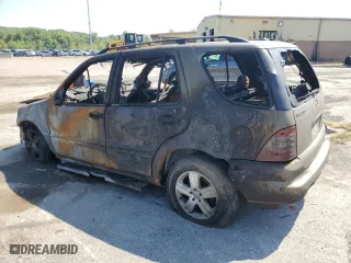 2005 Mercedes-Benz M-Class 3.7L with VIN 4JGAB57E65A538101, listed as a Copart auction lot 69080144 with 0 mi miles and Salvage Title. Bid and sale history available at carsss.com. Image 2.