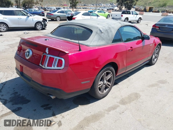 2011 Ford Mustang V6 with VIN 1ZVBP8EM6B5108804, listed as a IAAI auction lot 41966445 with 239,146 mi miles and . Bid and sale history available at DreamBid. Image 4.