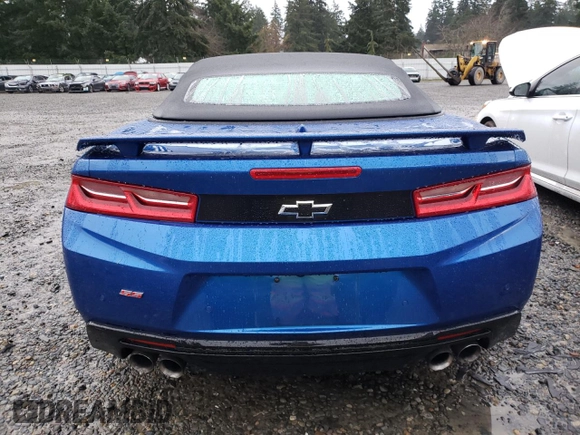 2017 Chevrolet Camaro 2SS with VIN 1G1FH3D76H0130722, listed as a Copart auction lot 87033954 with 35,600 mi miles and Salvage title. Bid and sale history available at DreamBid. Image 6.