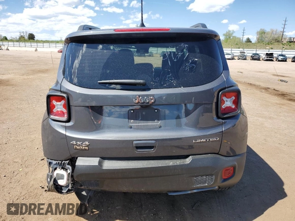 2023 Jeep Renegade Limited with VIN ZACNJDD16PPP18537, listed as a Copart auction lot 56602995 with Not provided miles and Salvage title. Bid and sale history available at DreamBid. Image 6.