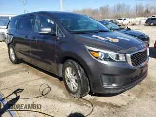 2017 Kia Sedona LX with VIN KNDMB5C16H6226159, listed as a Copart auction lot 50046775 with 119,941 mi miles and Salvage Title. Bid and sale history available at carsss.com. Image 4.