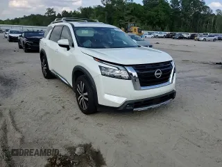 2023 Nissan Pathfinder Platinum with VIN 5N1DR3DJ4PC227904, listed as a Copart auction lot 52177715 with 55,282 mi miles and Salvage title. Bid and sale history available at DreamBid. Image 11.