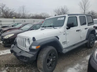 2018 Jeep Wrangler Unlimited Sport S with VIN 1C4HJXDN3JW302976, listed as a Copart auction lot 56457455 with 97,859 mi miles and Non repairable. Bid and sale history available at DreamBid. Image 1.