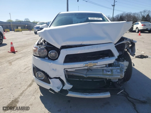 2016 Chevrolet Sonic LT with VIN 1G1JC5SHXG4162676, listed as a Copart auction lot 49361545 with 46,883 mi miles and Salvage Title. Bid and sale history available at carsss.com. Image 5.