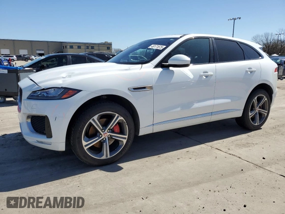 2020 Jaguar F-Pace S with VIN SADCM2FV8LA637575, listed as a Copart auction lot 48171575 with 87,569 mi miles and Clean Title. Bid and sale history available at DreamBid. Image 1.