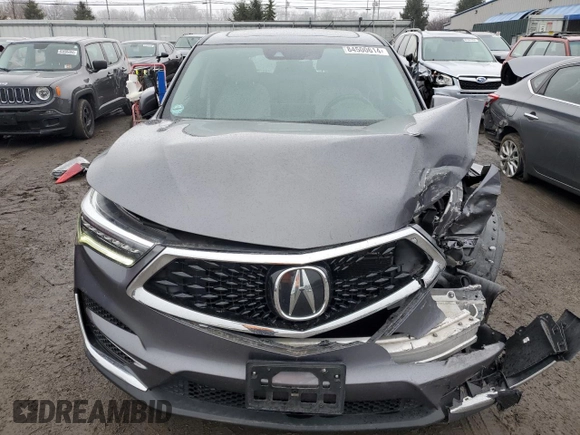 2021 Acura RDX w/Technology Package with VIN 5J8TC2H56ML000834, listed as a Copart auction lot 84500614 with 56,396 mi miles and Salvage Title. Bid and sale history available at carsss.com. Image 12.