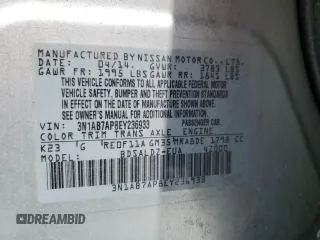 2014 Nissan Sentra SV with VIN 3N1AB7AP8EY236933, listed as a Copart auction lot 61652655 with 150,479 mi miles and Salvage title. Bid and sale history available at DreamBid. Image 13.