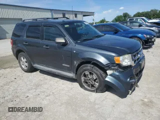 2008 Ford Escape XLT with VIN 1FMCU03198KA67732, listed as a Copart auction lot 56878455 with 105,619 mi miles and Salvage title. Bid and sale history available at DreamBid. Image 4.