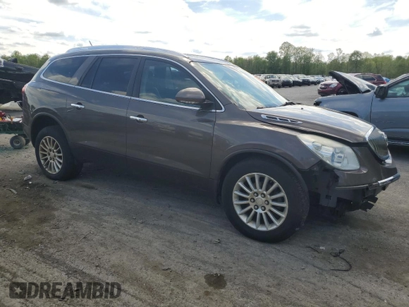 2012 Buick Enclave Leather with VIN 5GAKRCED3CJ176715, listed as a Copart auction lot 56191135 with 119,124 mi miles and Salvage Title. Bid and sale history available at DreamBid. Image 4.