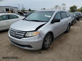 2011 Honda Odyssey EX-L with VIN 5FNRL5H63BB044583, listed as a Copart auction lot 72605274 with 203,862 mi miles and Salvage Title. Bid and sale history available at carsss.com. Image 1.