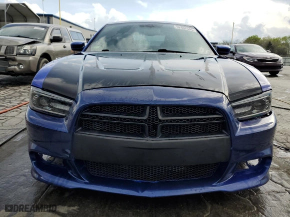 2013 Dodge Charger RT Plus with VIN 2C3CDXCT4DH683603, listed as a Copart auction lot 52602345 with 96,322 mi miles and Salvage Title. Bid and sale history available at carsss.com. Image 5.