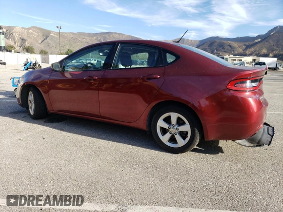 2015 Dodge Dart SXT with VIN 1C3CDFBB4FD330121, listed as a Copart auction lot 82712423 with 100,843 mi miles and Salvage Title. Bid and sale history available at carsss.com. Image 2.