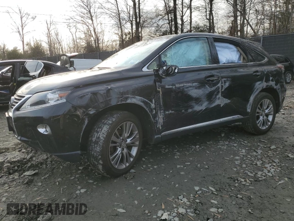 2013 Lexus RX 450h with VIN JTJBC1BA9D2450068, listed as a Copart auction lot 84311804 with 142,365 mi miles and Salvage Title. Bid and sale history available at DreamBid. Image 1.