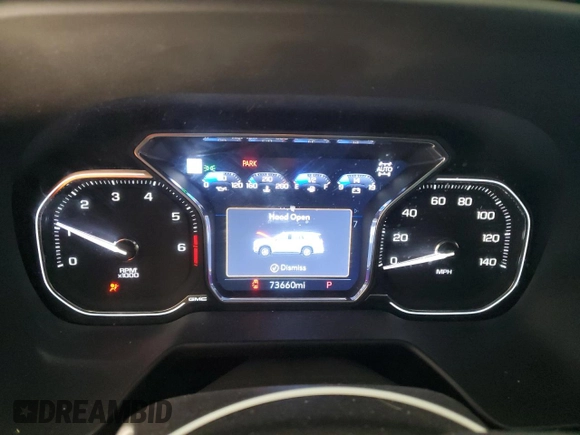 2021 GMC Yukon AT4 with VIN 1GKS2CKD7MR418968, listed as a Copart auction lot 82445284 with 73,660 mi miles and Salvage Title. Bid and sale history available at carsss.com. Image 9.