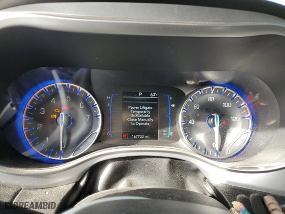 2020 Chrysler Pacifica Touring with VIN 2C4RC1FG4LR249923, listed as a Copart auction lot 48954015 with 167,733 mi miles and Clean Title. Bid and sale history available at carsss.com. Image 9.
