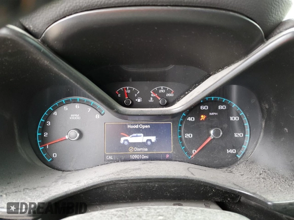 2021 GMC Canyon 4WD AT4 w/Leather with VIN 1GTG6FEN1M1236158, listed as a Copart auction lot 47553775 with 109,010 mi miles and Salvage Title. Bid and sale history available at carsss.com. Image 9.