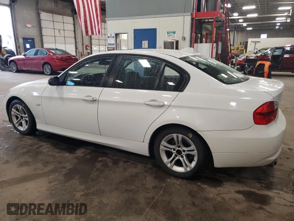 2008 BMW 3 Series 328i with VIN WBAVC53508FZ82734, listed as a Copart auction lot 54942045 with 187,762 mi miles and Salvage Title. Bid and sale history available at carsss.com. Image 2.