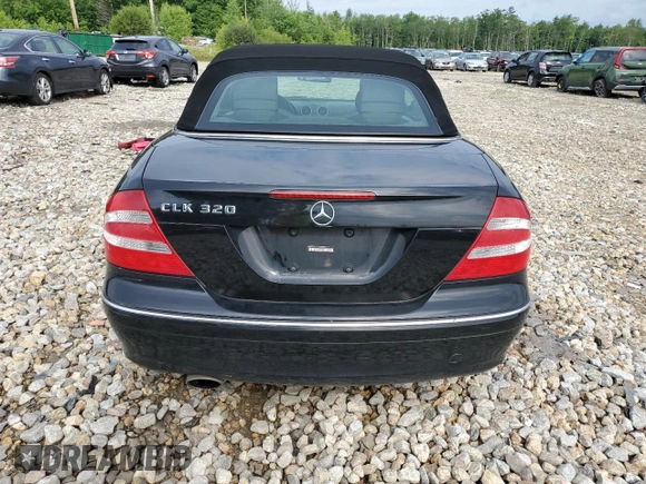 2005 Mercedes-Benz CLK 320 with VIN WDBTK65GX5T042891, listed as a Copart auction lot 60829694 with 189,085 mi miles and Salvage Title. Bid and sale history available at DreamBid. Image 6.