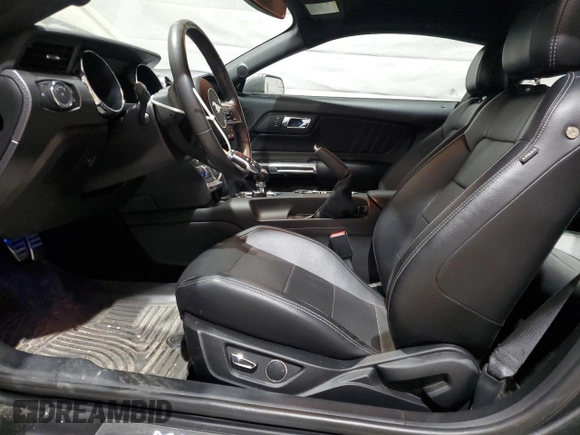 2017 Ford Mustang GT with VIN 1FA6P8CF5H5335019, listed as a Copart auction lot 55228215 with 38,550 mi miles and Salvage title. Bid and sale history available at DreamBid. Image 7.