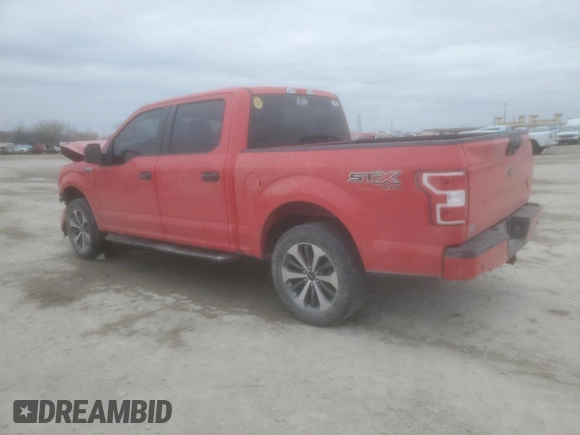 2019 Ford F-150 XL with VIN 1FTEW1EPXKKE14569, listed as a Copart auction lot 44367875 with 145,422 mi miles and Salvage Title. Bid and sale history available at carsss.com. Image 2.