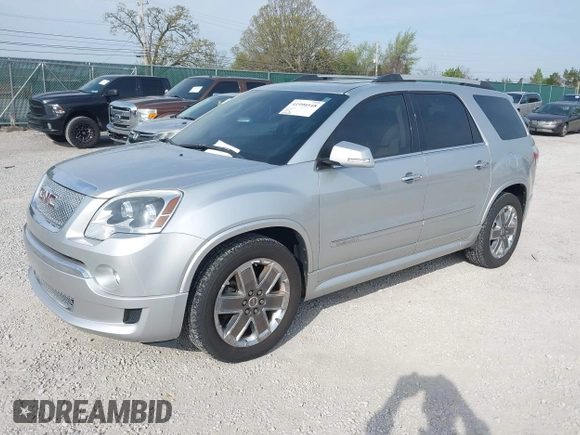 2011 GMC Acadia Denali with VIN 1GKKVTED3BJ297385, listed as a IAAI auction lot 41990548 with 204,333 mi miles. Bid and sale history available at carsss.com. Image 2.