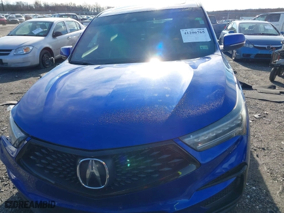 2019 Acura RDX w/A-Spec Pkg with VIN 5J8TC1H62KL015542, listed as a IAAI auction lot 41206765 with 101,945 mi miles. Bid and sale history available at carsss.com. Image 13.