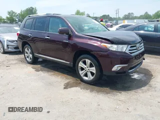 2013 Toyota Highlander Limited z VIN 5TDDK3EHXDS220633, wystawiony jako IAAI lot #42167237 z przebiegiem 171 054 mil mil oraz . Historia ofert i sprzedaży dostępna na DreamBid. Obrazek 1.